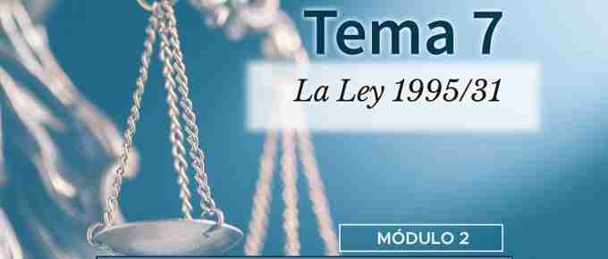 Tema 7. La Ley 31-1995