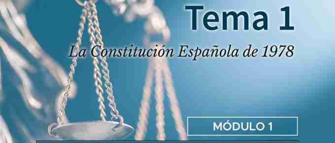 Tema 1. La Constitución Española de 1978